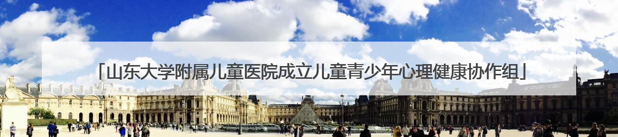 山东大学附属儿童医院成立儿童青少年心理健康协作组
