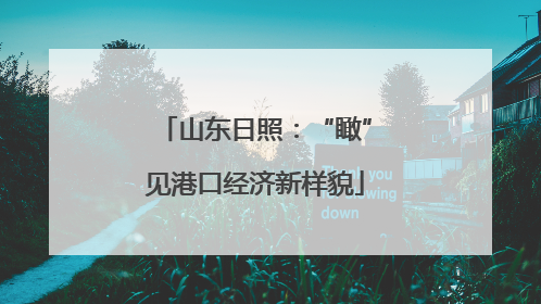山东日照：“瞰”见港口经济新样貌