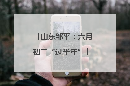 山东邹平：六月初二“过半年”