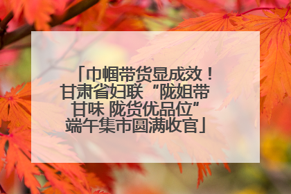 巾帼带货显成效！甘肃省妇联“陇姐带甘味 陇货优品位”端午集市圆满收官