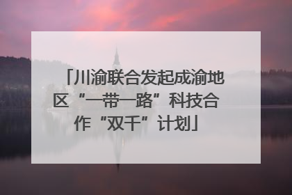 川渝联合发起成渝地区“一带一路”科技合作“双千”计划