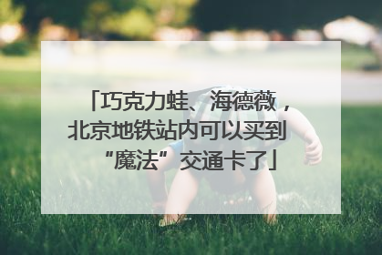 巧克力蛙、海德薇，北京地铁站内可以买到“魔法”交通卡了