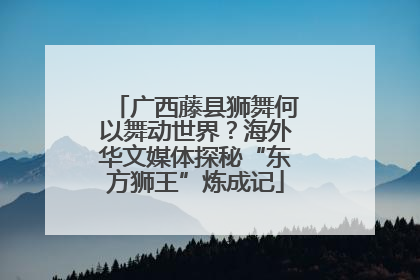 广西藤县狮舞何以舞动世界？海外华文媒体探秘“东方狮王”炼成记