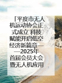 平度市无人机运动协会正式成立 科技赋能开启低空经济新篇章——2025年首届会员大会暨无人机应用发展论坛成功举办