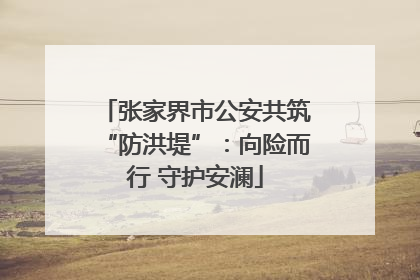 张家界市公安共筑“防洪堤”：向险而行 守护安澜