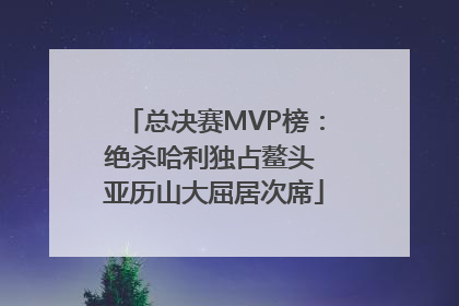 总决赛MVP榜：绝杀哈利独占鳌头 亚历山大屈居次席