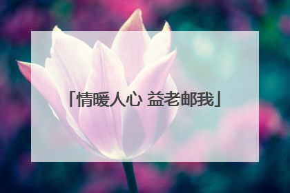 情暖人心 益老邮我