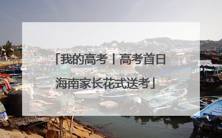我的高考丨高考首日 海南家长花式送考