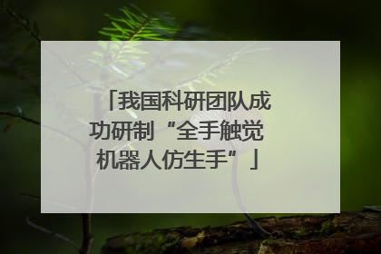 我国科研团队成功研制“全手触觉机器人仿生手”