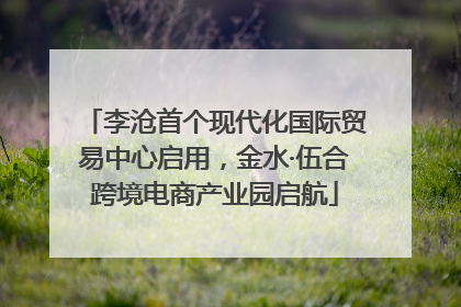 李沧首个现代化国际贸易中心启用，金水·伍合跨境电商产业园启航