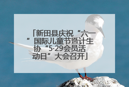 新田县庆祝“六一”国际儿童节暨计生协“5·29会员活动日”大会召开