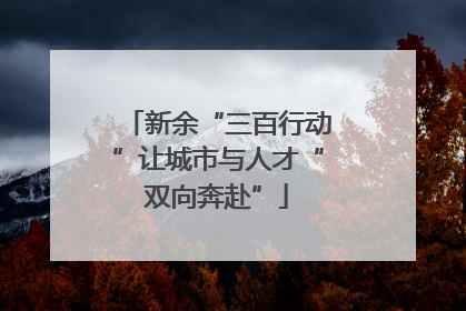 新余“三百行动”让城市与人才“双向奔赴”