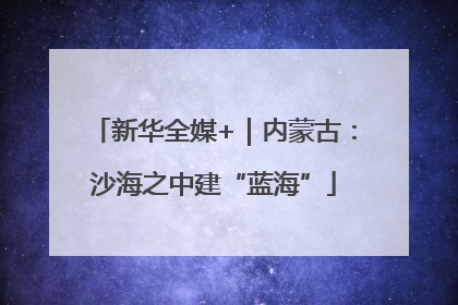 新华全媒+｜内蒙古：沙海之中建“蓝海”