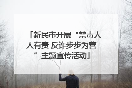 新民市开展“禁毒人人有责 反诈步步为营”主题宣传活动