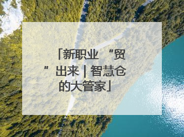 新职业 “贸”出来｜智慧仓的大管家