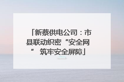 新蔡供电公司：市县联动织密“安全网” 筑牢安全屏障