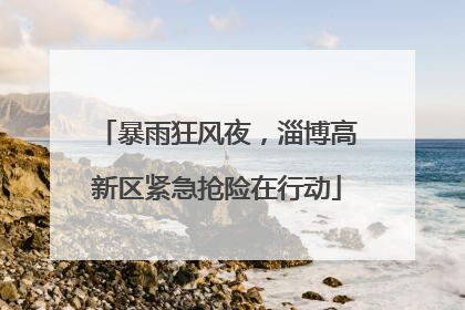 暴雨狂风夜，淄博高新区紧急抢险在行动