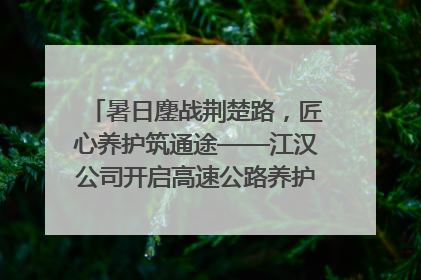 暑日鏖战荆楚路，匠心养护筑通途——江汉公司开启高速公路养护专项工程建设热潮