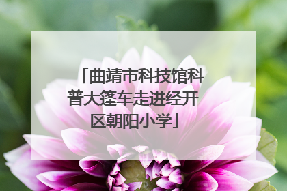 曲靖市科技馆科普大篷车走进经开区朝阳小学