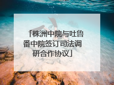 株洲中院与吐鲁番中院签订司法调研合作协议