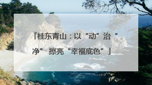 桂东青山：以“动”治“净” 擦亮“幸福底色”