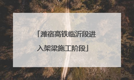 潍宿高铁临沂段进入架梁施工阶段