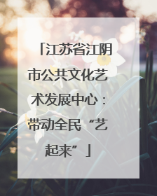 江苏省江阴市公共文化艺术发展中心：带动全民“艺起来”