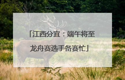 江西分宜：端午将至 龙舟赛选手备赛忙