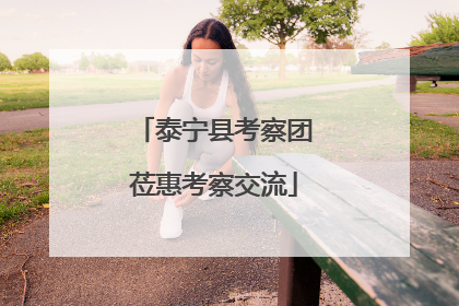 泰宁县考察团莅惠考察交流
