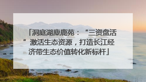洞庭湖麋鹿苑：“三资盘活”激活生态资源，打造长江经济带生态价值转化新标杆