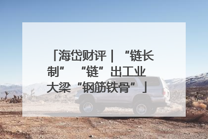海岱财评｜“链长制” “链”出工业大梁“钢筋铁骨”