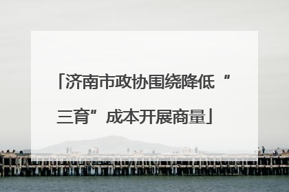 济南市政协围绕降低“三育”成本开展商量