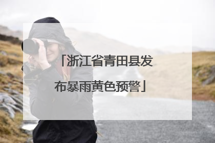 浙江省青田县发布暴雨黄色预警