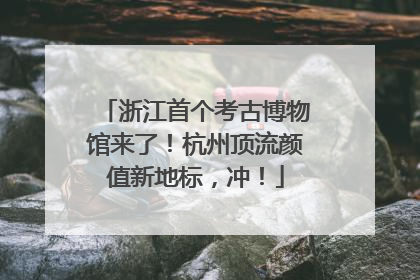 浙江首个考古博物馆来了！杭州顶流颜值新地标，冲！
