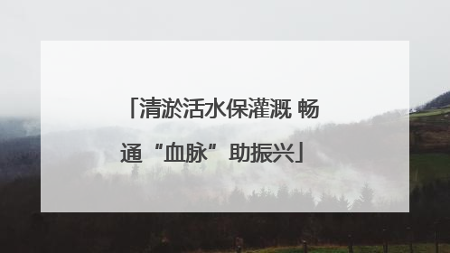 清淤活水保灌溉 畅通“血脉”助振兴