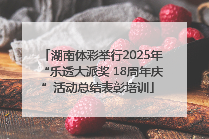 湖南体彩举行2025年“乐透大派奖 18周年庆”活动总结表彰培训
