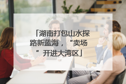 湖南打包山水探路新蓝海，“卖场”开进大湾区