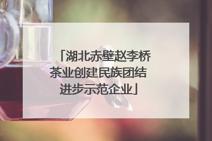 湖北赤壁赵李桥茶业创建民族团结进步示范企业