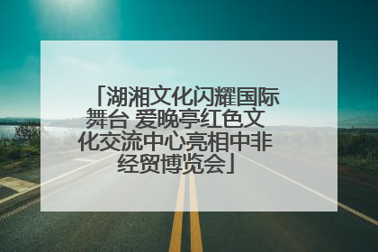 湖湘文化闪耀国际舞台 爱晚亭红色文化交流中心亮相中非经贸博览会