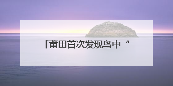 莆田首次发现鸟中“大熊猫”黄腹角雉！