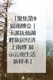 聚焦第9届南博会｜玉溪抚仙湖畔旅居经济上南博 展示云南生活新样本