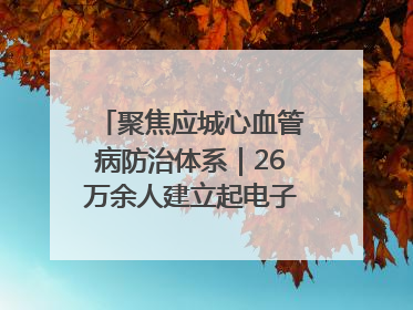 聚焦应城心血管病防治体系｜26万余人建立起电子健康档案