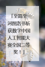 至简至一河图洛书斩获数字中国人工智能大赛全国二等奖！
