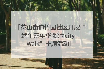 花山街道竹园社区开展“端午嘉年华 粽享city walk”主题活动
