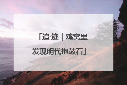 追·迹｜鸡窝里发现明代抱鼓石