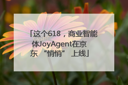 这个618，商业智能体JoyAgent在京东 “悄悄” 上线