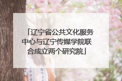 辽宁省公共文化服务中心与辽宁传媒学院联合成立两个研究院