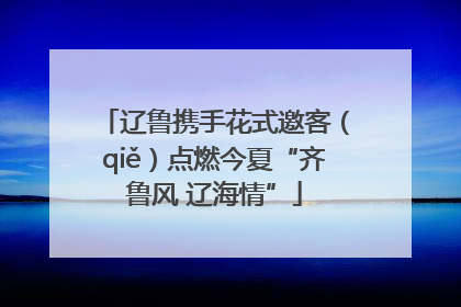 辽鲁携手花式邀客（qiě）点燃今夏“齐鲁风 辽海情”