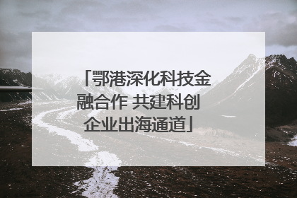 鄂港深化科技金融合作 共建科创企业出海通道