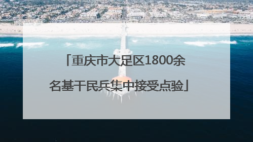 重庆市大足区1800余名基干民兵集中接受点验